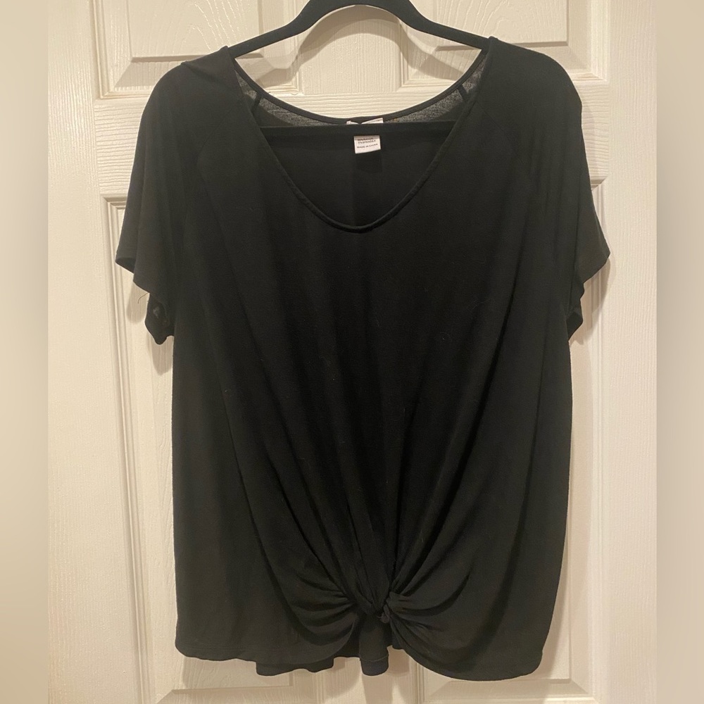 Black tie front top
